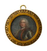 18th century English School Portrait Miniature of a gentleman