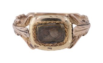 A late 18th/early 19th century gold memorial ring