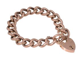 A curb link bracelet