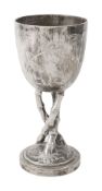 An early 20th century Chinese export silver trophy cup