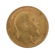 An Edward VII full sovereign 1907