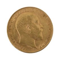 An Edward VII full sovereign 1907