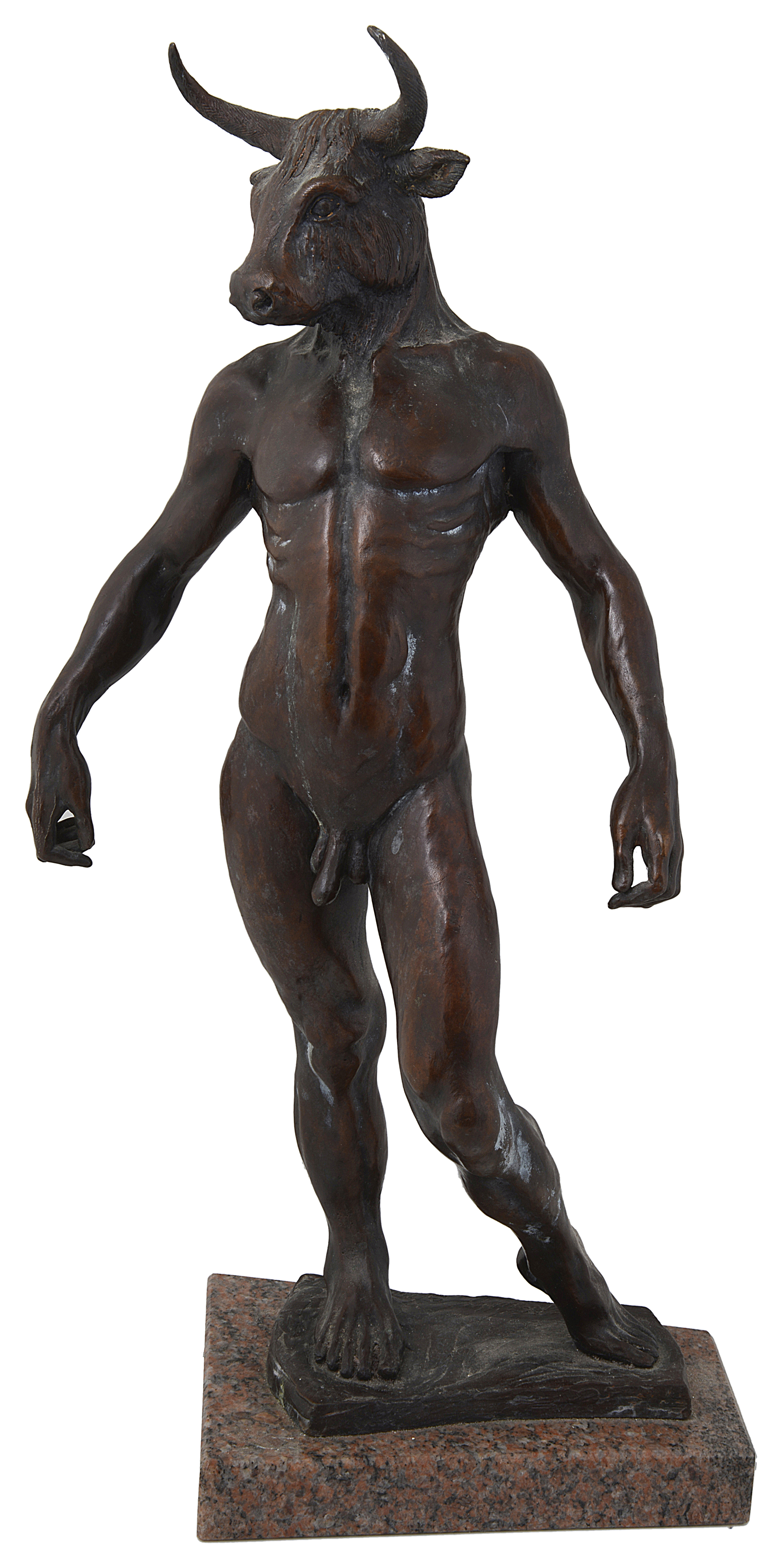 Elisabeth Hadley (British, b.1967) Minotaur', a patinated bronze sculpture