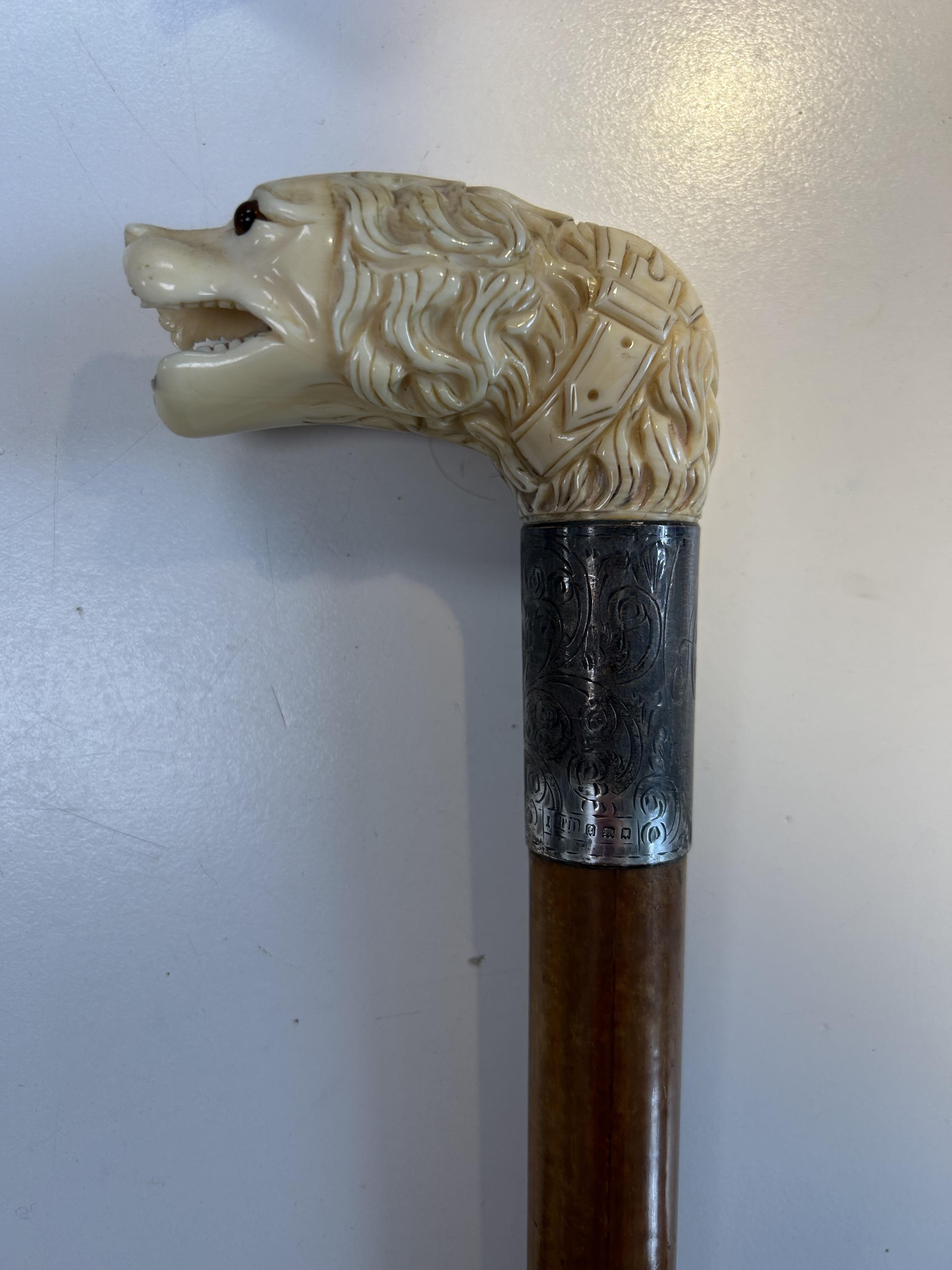 WITHDRAWN. An early 20th century novelty walking stick - Image 3 of 5