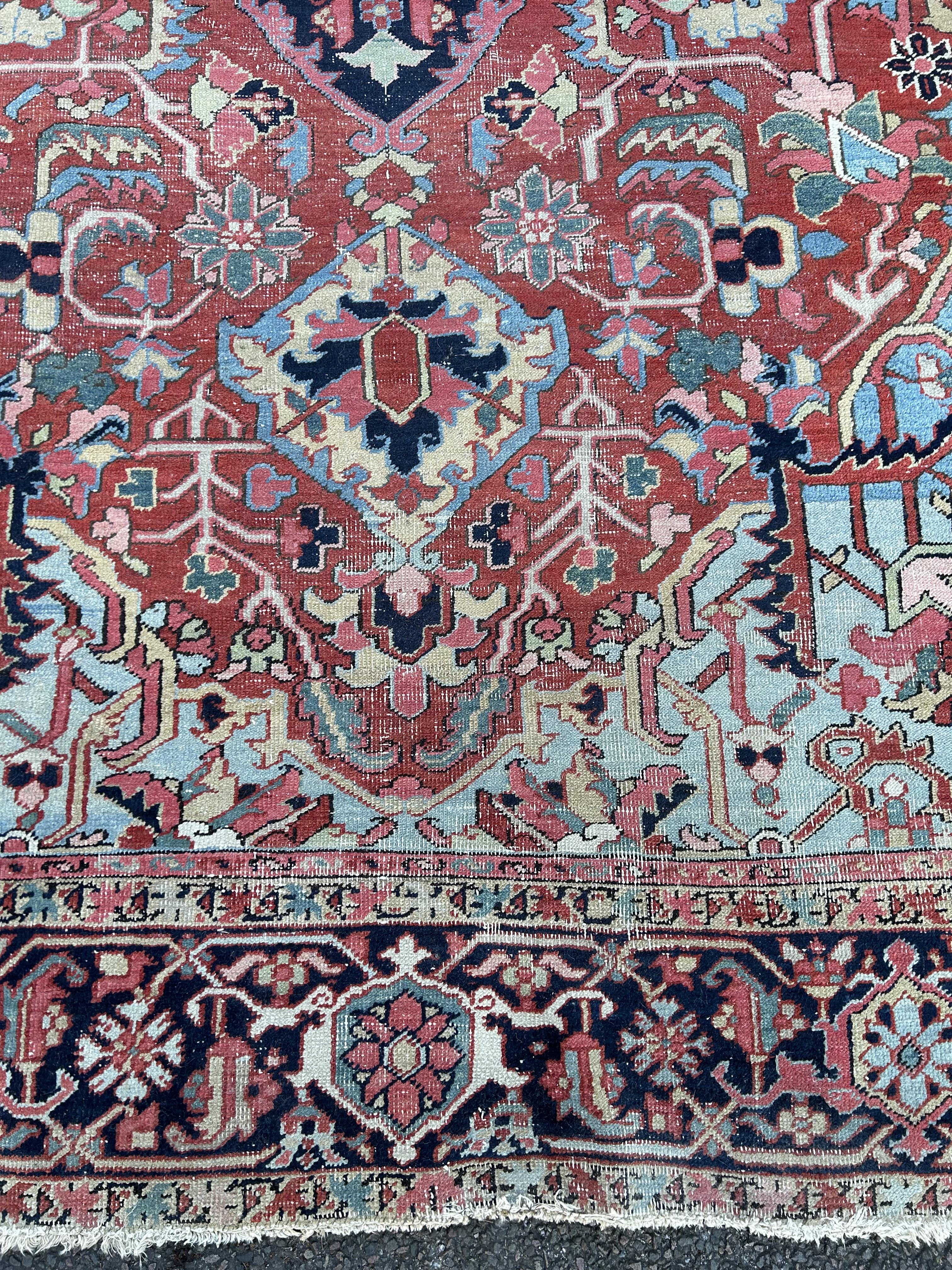 A large Heriz carpet, North West Persia, c.1910 - Image 6 of 7