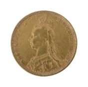A Victoria full sovereign, 1890