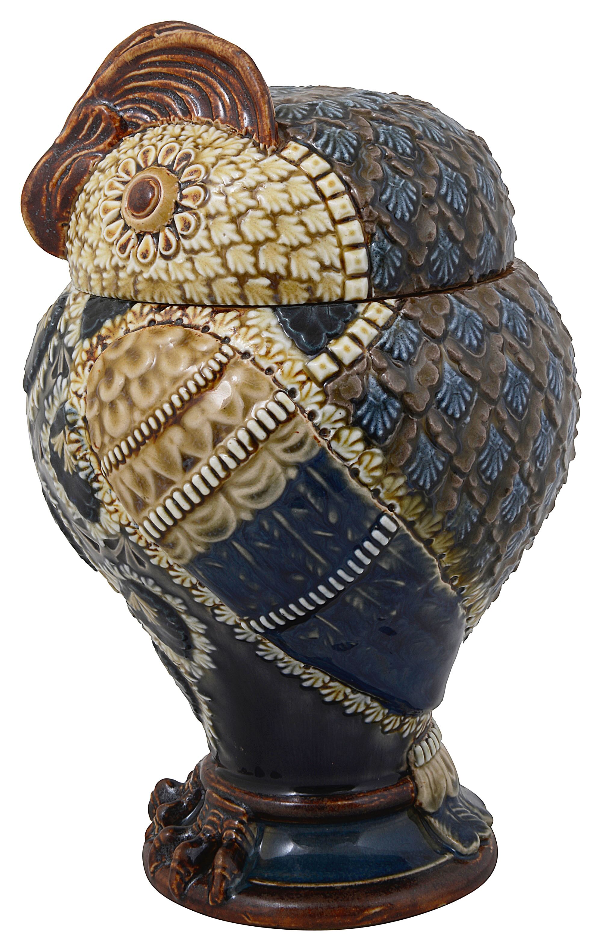 A Doulton Lambeth stoneware tobacco jar c.1880 - Image 2 of 2