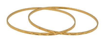 A pair of Chinese bangles