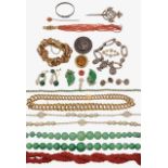 A collection of costume jewellery