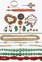 A collection of costume jewellery