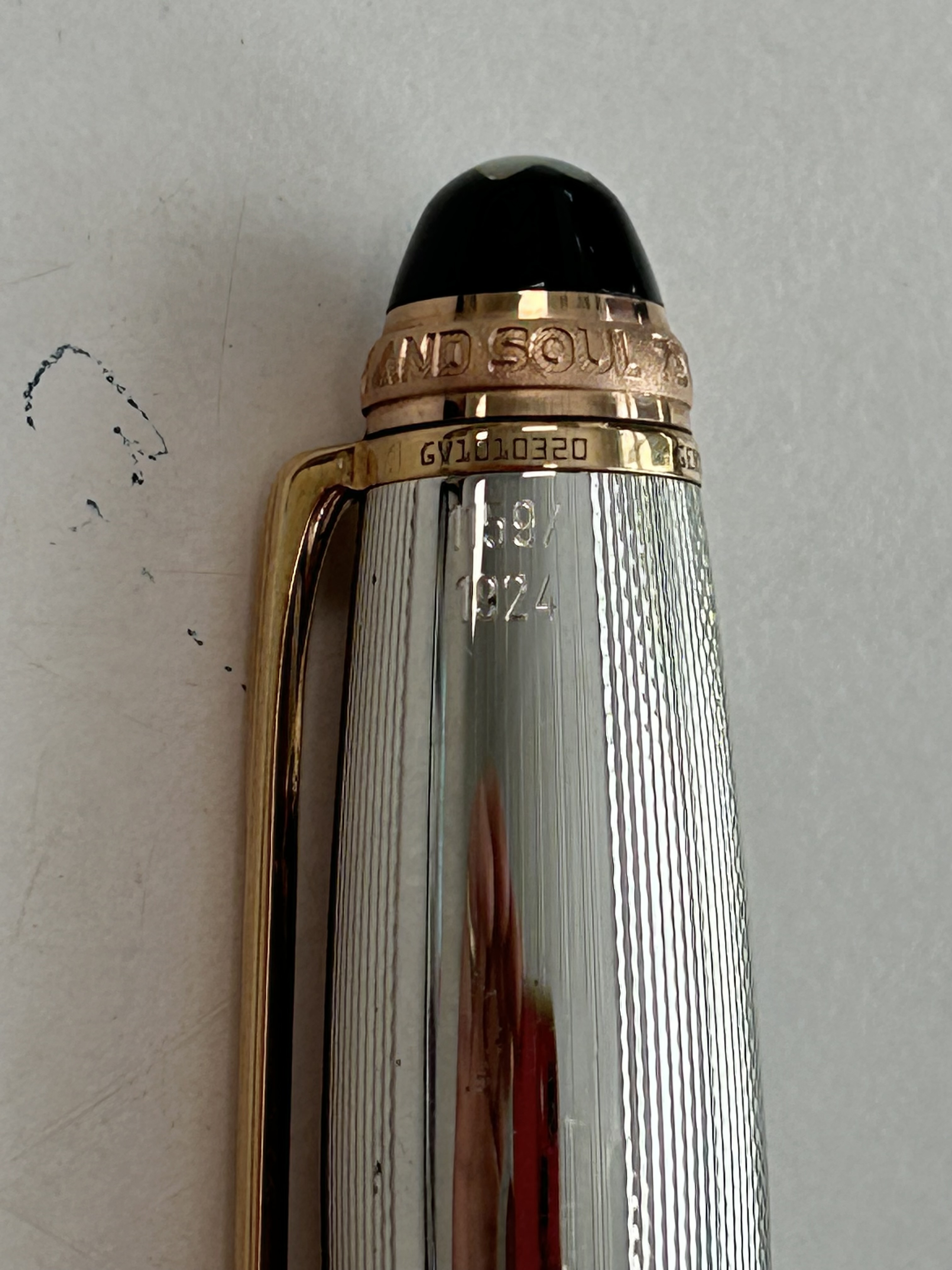 A Mont Blanc Meisterstuck No. 146 LeGrand Barley silver 75th Anniversary fountain pen - Image 9 of 10