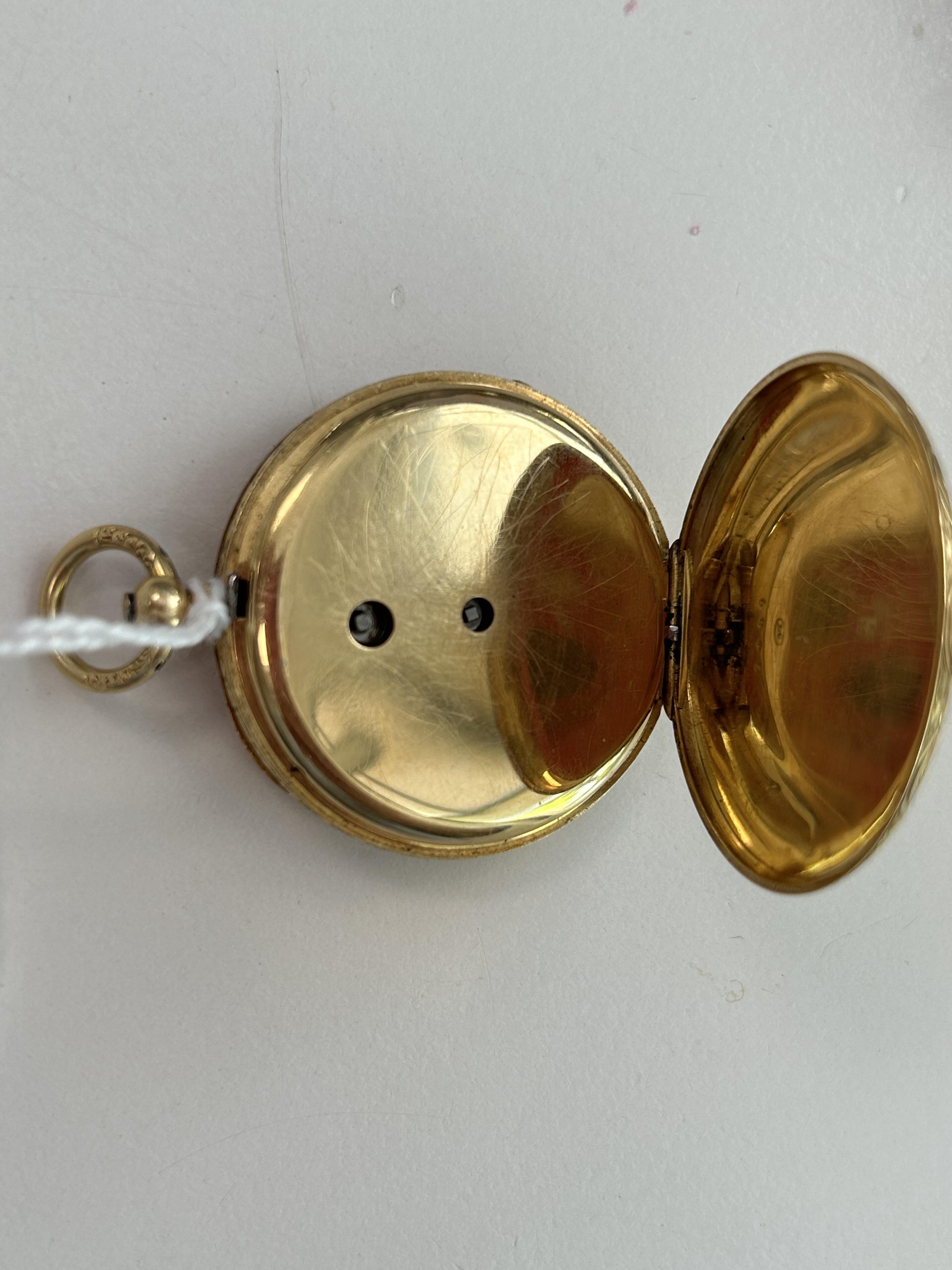 18K open open faced faced pocket watch - Image 4 of 4