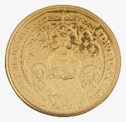 Edward III, double leopard, 22ct gold proof coin