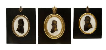 Studio of Miers and Field. Three silhouette portraits of gentlemen (3)