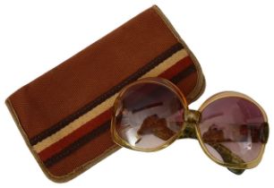 A pair of 70s sunglasses by Yves Saint Laurent
