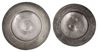 Two Elizabeth II silver armada dishes
