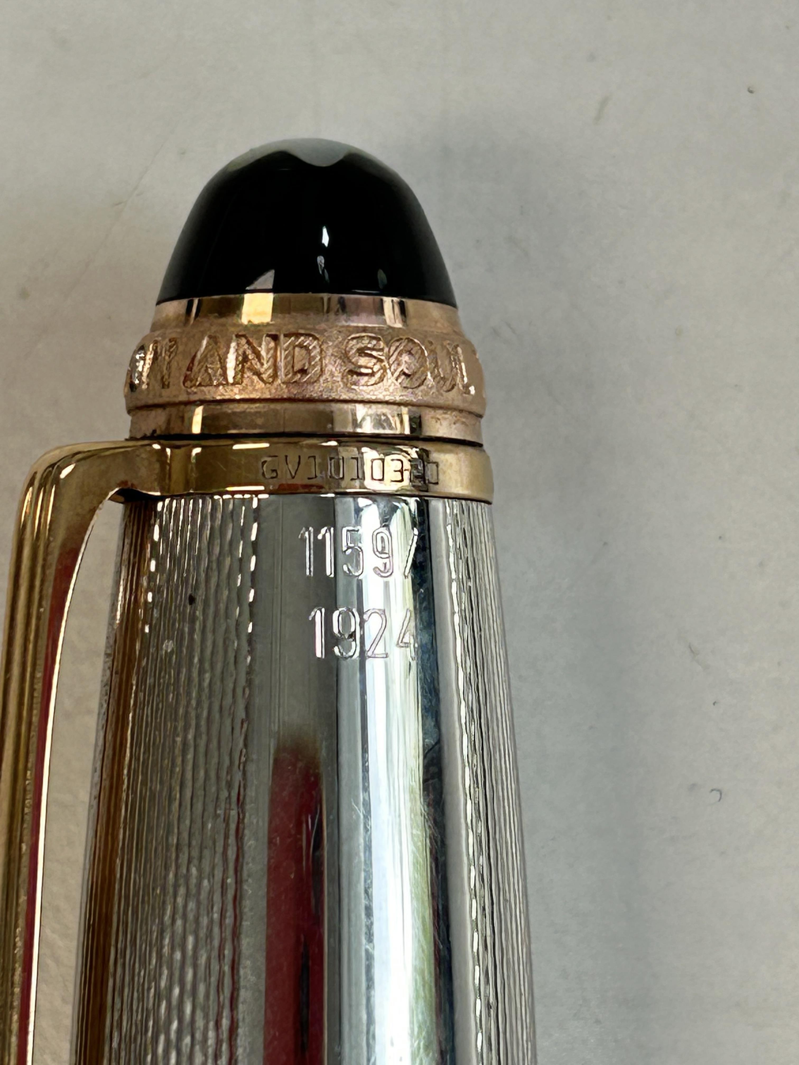 A Mont Blanc Meisterstuck No. 146 LeGrand Barley silver 75th Anniversary fountain pen - Image 4 of 10