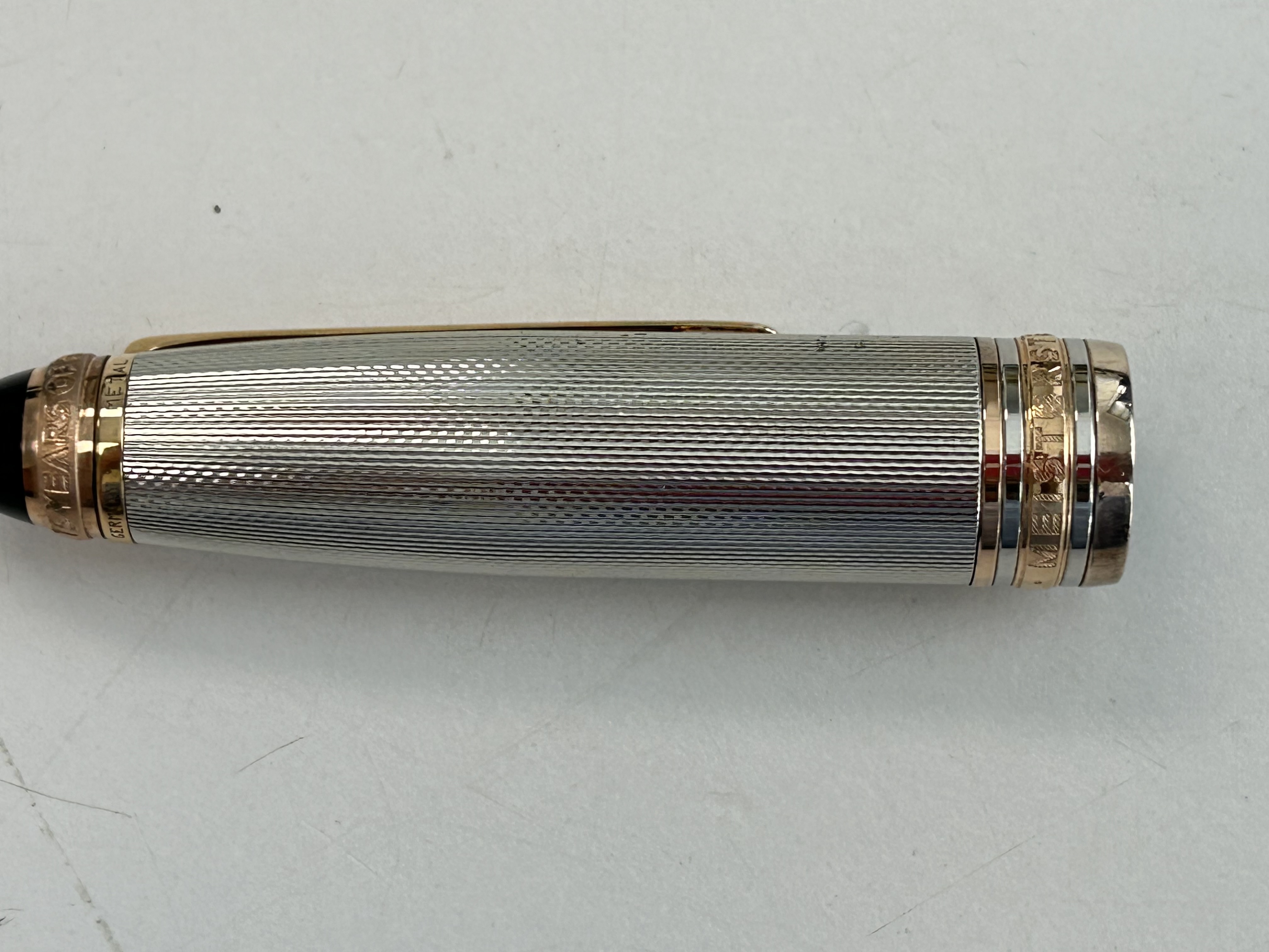 A Mont Blanc Meisterstuck No. 146 LeGrand Barley silver 75th Anniversary fountain pen - Image 8 of 10
