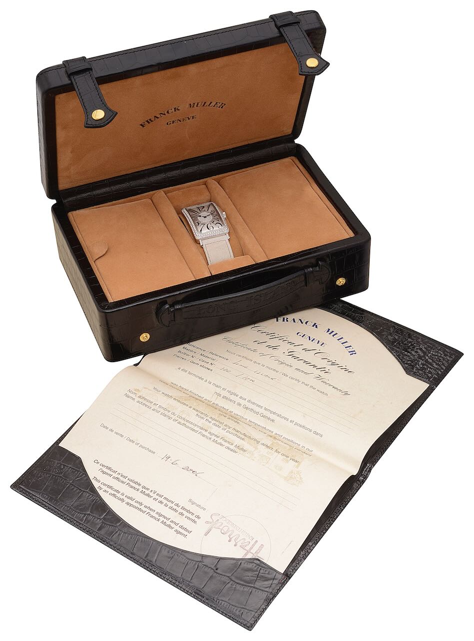 A Franck Muller, Long Island LadyÕs diamond set white gold wristwatch - Image 2 of 3