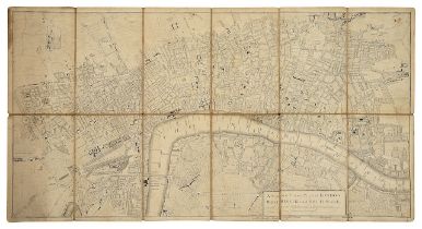 A New and Correct Plan of London, Westminster and Southwark,