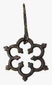 A Medieval silver annular brooch