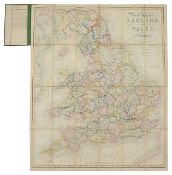 Railwayana. Walker's A New Map of England & Wales