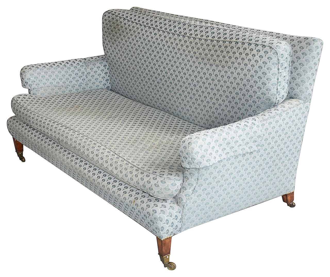 An Edwardian upholstered sofa in the manner of Howard and Sons - Image 2 of 2