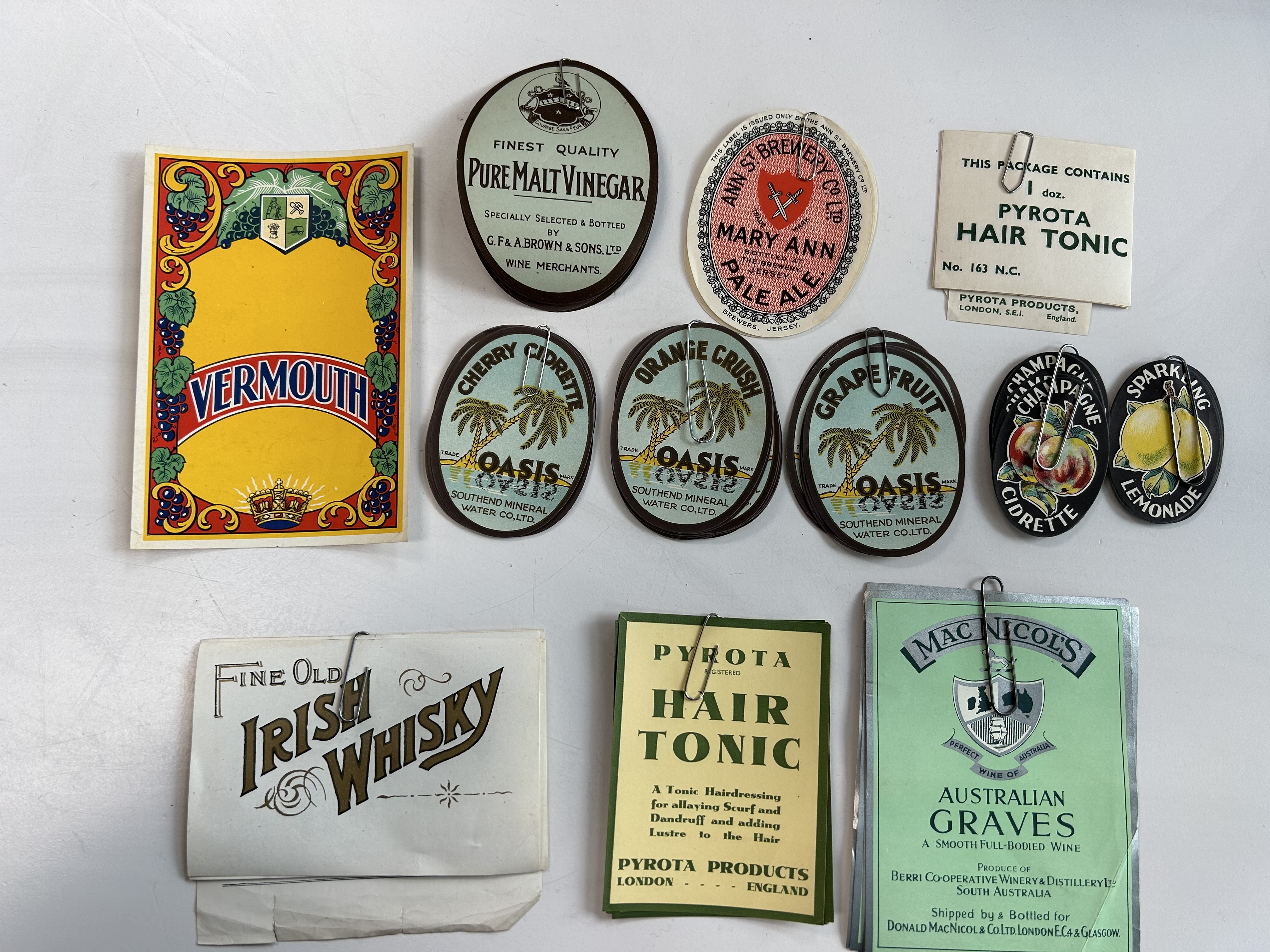 Ephemera. A collection of colour printed sample branded trade labels printed by James Upton Ltd, Bir - Image 33 of 100