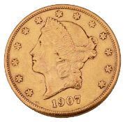 USA 20 Dollar 1907 Double Eagle Coin