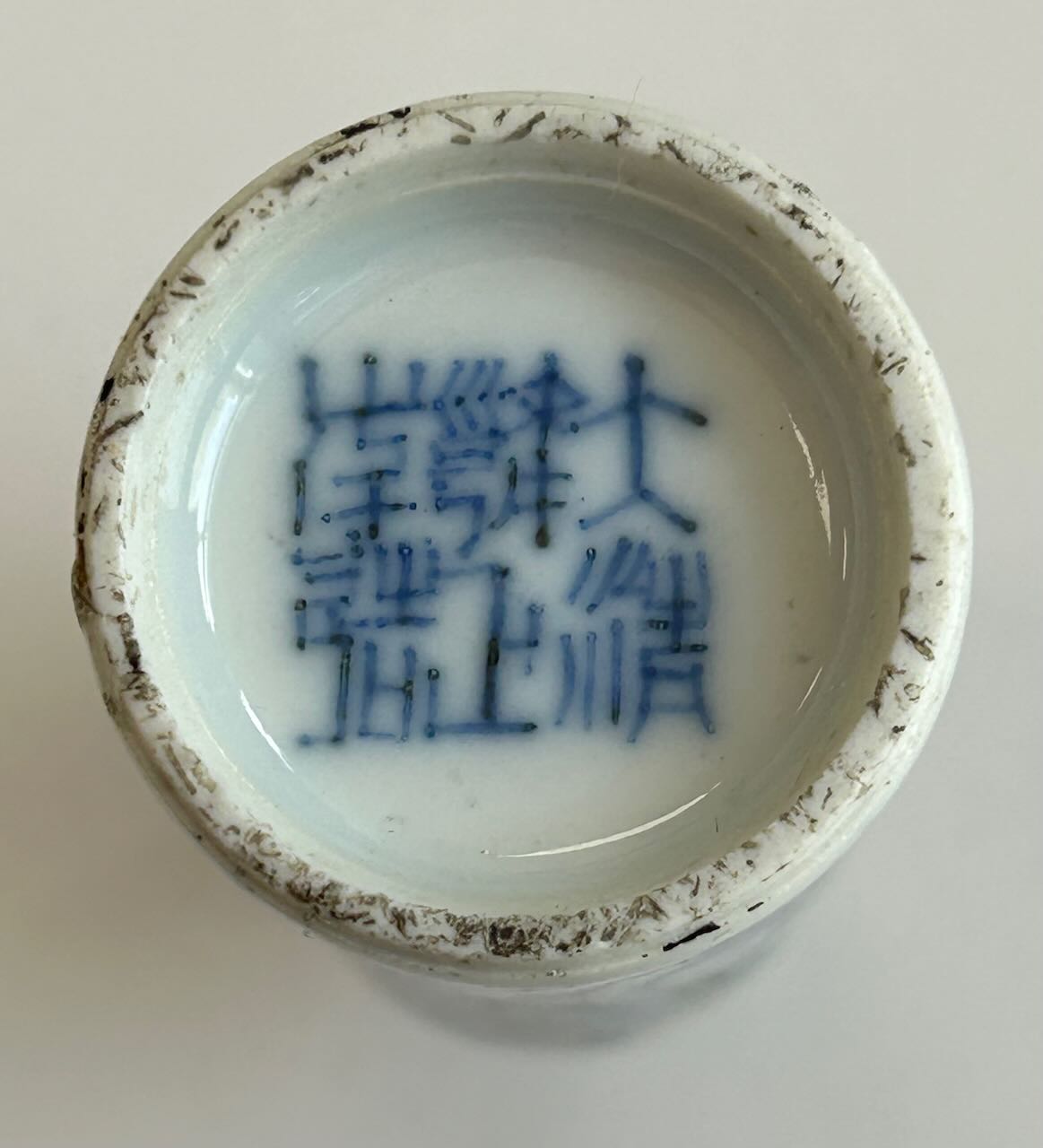 An 18th/19th century Chinese porcelain blue and white and iron red snuff bottle - Image 2 of 6