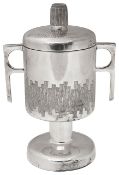 A Modernist silver King Edward the Martyr loving cup and cover