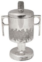 A Modernist silver King Edward the Martyr loving cup and cover