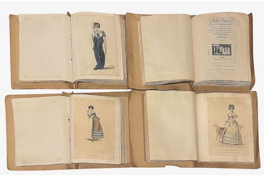 Four albums of late 18th/early 19th century fashion plates - Image 1 of 5