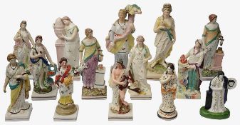 late 18th/early 19th C Staffordshire pearlware figures