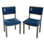 A pair Elizabeth II limed oak 1977 Silver Jubilee chairs