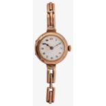 A 9ct gold cased lady's wristwatch