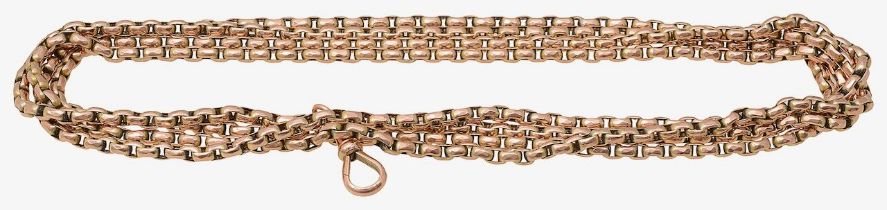 9ct gold cable-link guard chain