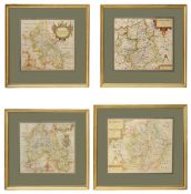 Four County Maps from Camden's Britannia