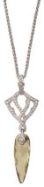 Steven Webster aquamarine and diamond-set pendant