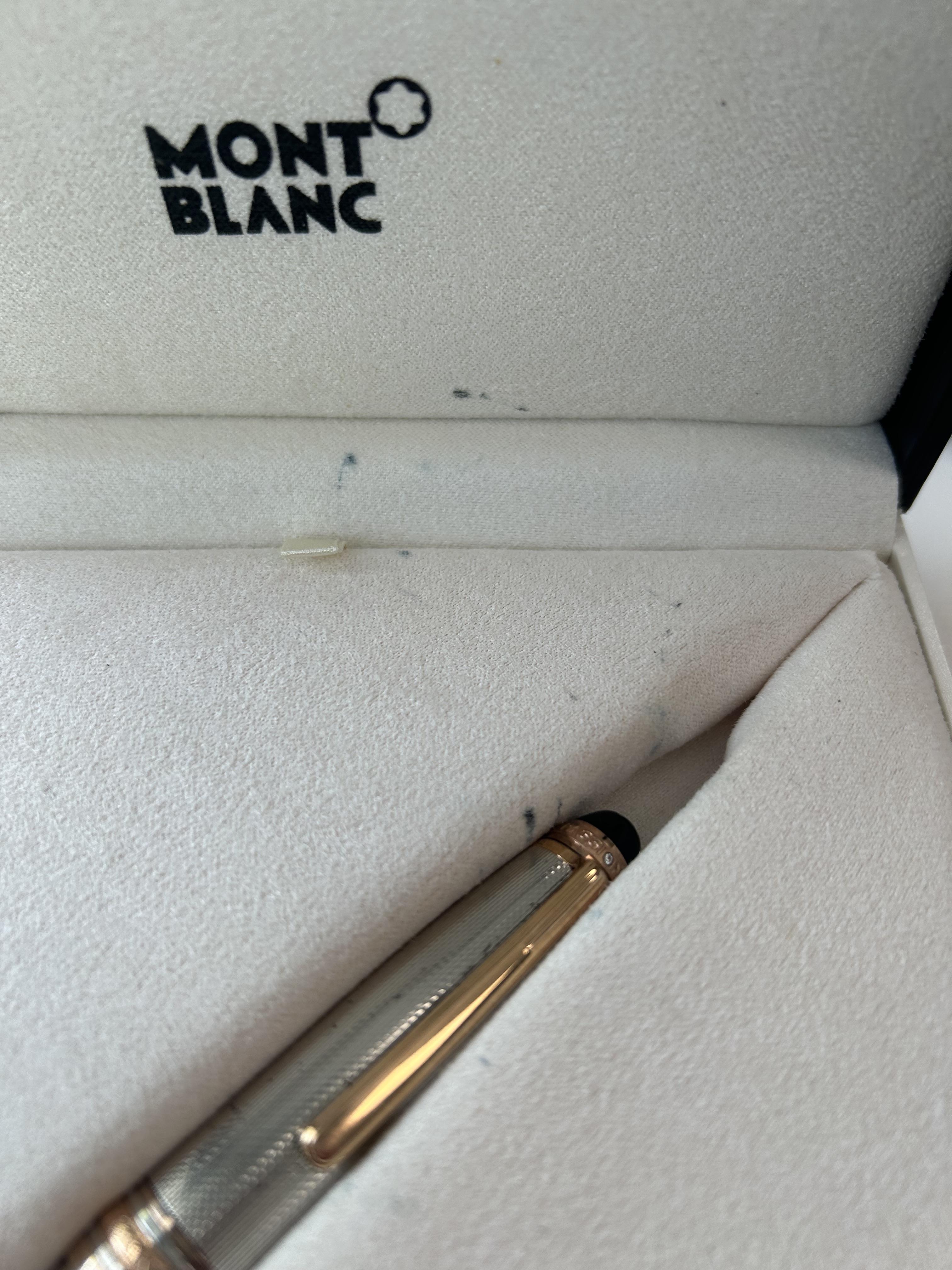 A Mont Blanc Meisterstuck No. 146 LeGrand Barley silver 75th Anniversary fountain pen - Image 10 of 10