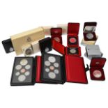 Canada. Royal Canadian Mint. A collection of silver and other proof coins