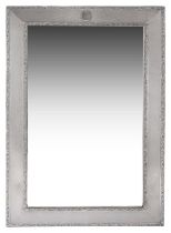 A George V silver easel back dressing table mirror