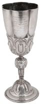 A Victorian silver prize goblet