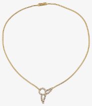 18ct gold and diamond necklace