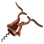 A late 19th century J Heely & Sons Patent The "Empire" steel double lever corkscrew