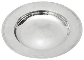 An Elizabeth II large silver Armada dish