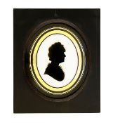 John Miers, British (1758-1821) Silhouette portrait of a lady