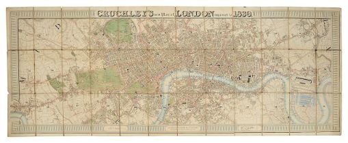 London. Cruchley's New Plan of London improved to 1830