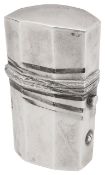 A George III silver cased scent bottle