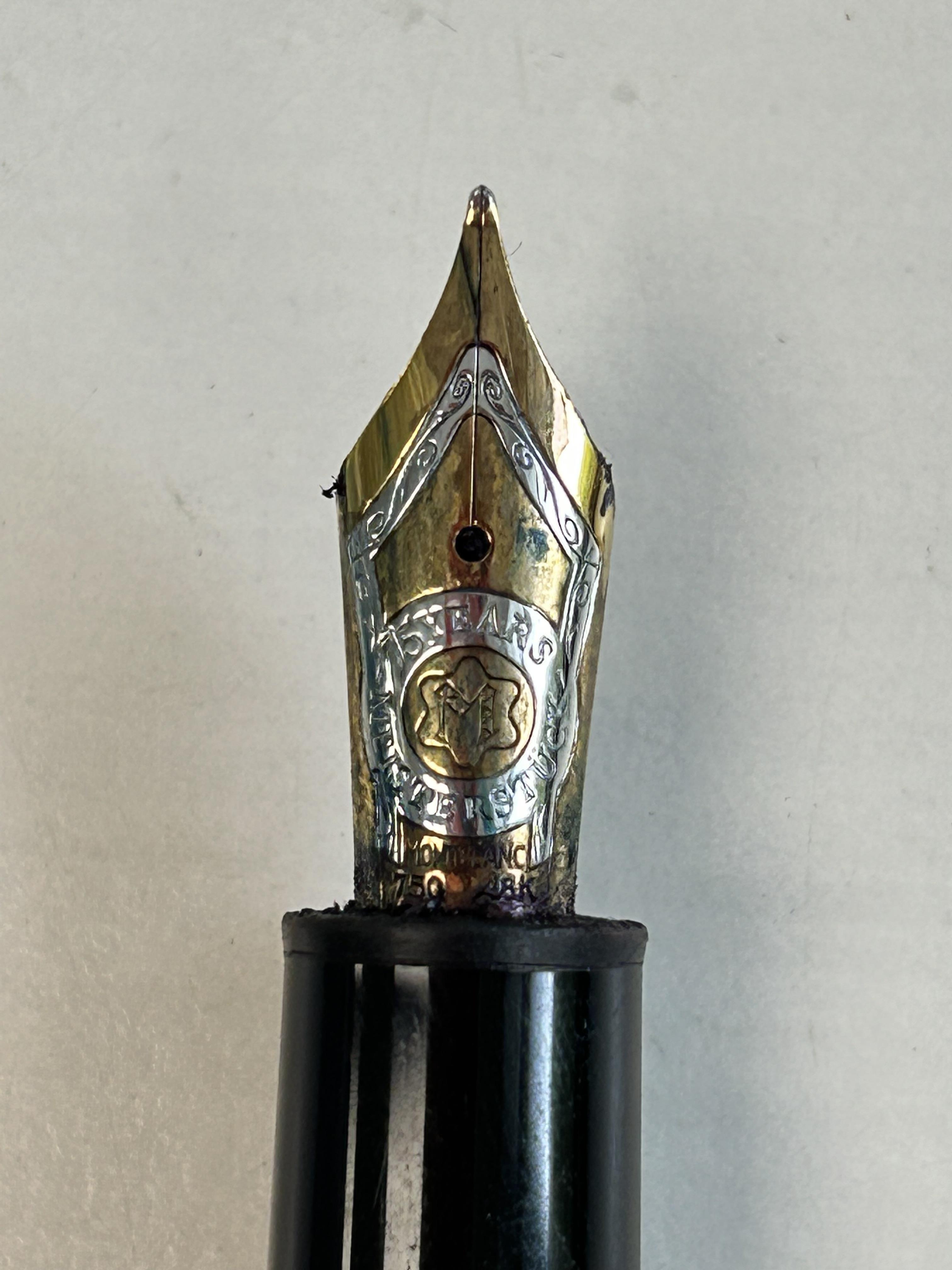 A Mont Blanc Meisterstuck No. 146 LeGrand Barley silver 75th Anniversary fountain pen - Image 3 of 10